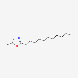 molecular formula C15H29NO B13785510 2-Oxazoline, 5-methyl-2-undecyl- CAS No. 7504-77-0