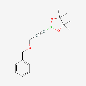 2-(3-(Benzyloxy)prop-1-yn-1-yl)-4,4,5,5-tetramethyl-1,3,2-dioxaborolane