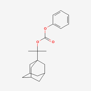 molecular formula C20H26O3 B13785616 2-(1-Adamantyl)-2-propyl phenyl carbonate CAS No. 68388-88-5