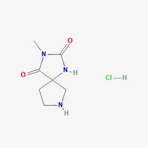 3-Methyl-1,3,7-triazaspiro[4.4]nonane-2,4-dione hydrochloride