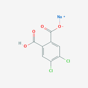 molecular formula C8H3Cl2NaO4 B13785662 4,5-Dichlorophthalic acid monosodium salt 