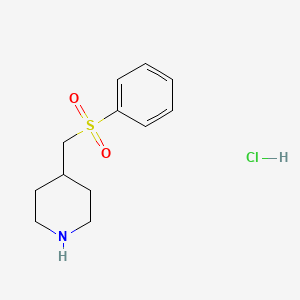 4-[(Benzenesulfonyl)methyl]piperidine hydrochloride
