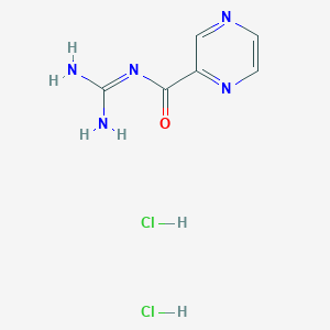 N-carbamimidoylpyrazine-2-carboxamide dihydrochloride