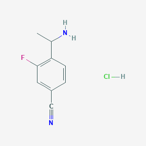 4-(1-Aminoethyl)-3-fluorobenzonitrile hydrochloride