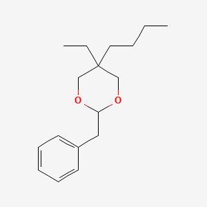 molecular formula C17H26O2 B13785727 2-Benzyl-5-butyl-5-ethyl-1,3-dioxane CAS No. 93776-91-1