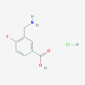 3-(Aminomethyl)-4-fluorobenzoic acid hydrochloride