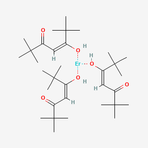 molecular formula C33H60ErO6 B13785748 Erbium(III) tris(2,2,6,6-tetramethyl-3,5-heptanedionate) 