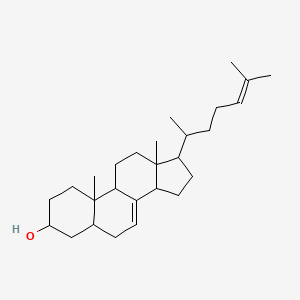 molecular formula C27H44O B13785754 10,13-dimethyl-17-(6-methylhept-5-en-2-yl)-2,3,4,5,6,9,11,12,14,15,16,17-dodecahydro-1H-cyclopenta[a]phenanthren-3-ol 