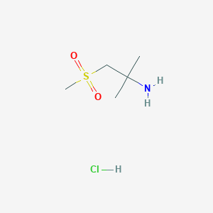 1-Methanesulfonyl-2-methylpropan-2-amine hydrochloride