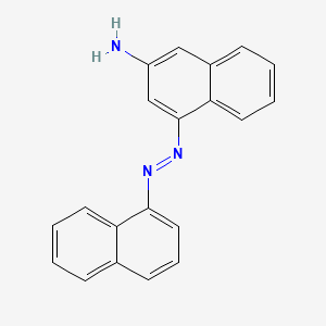 molecular formula C20H15N3 B13785788 4-(1-Naphthylazo)-2-naphthylamine CAS No. 63978-93-8