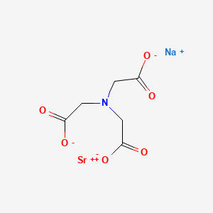 molecular formula C6H6NNaO6Sr B13785799 Sodium (nitrilotriacetato)strontate CAS No. 92988-11-9