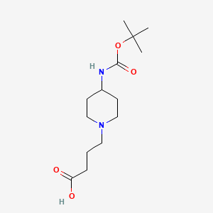 4-(4-{[(Tert-butoxy)carbonyl]amino}piperidin-1-yl)butanoic acid