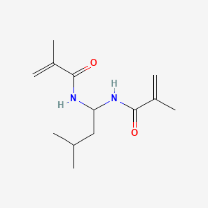 molecular formula C13H22N2O2 B13785824 N,N'-(3-Methylbutylidene)bismethacrylamide CAS No. 98088-95-0