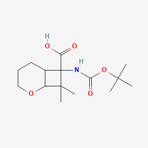 7-{[(Tert-butoxy)carbonyl]amino}-8,8-dimethyl-2-oxabicyclo[4.2.0]octane-7-carboxylic acid