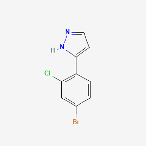 3-(4-bromo-2-chlorophenyl)-1H-pyrazole