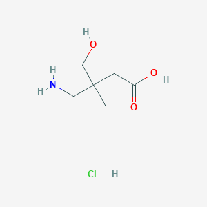 4-Amino-3-(hydroxymethyl)-3-methylbutanoic acid hydrochloride