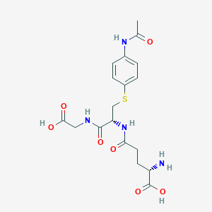 molecular formula C18H24N4O7S B13785885 N-(S-(4-(Acetylamino)phenyl)-N-L-gamma-glutamyl-L-cysteinyl)glycine CAS No. 67900-63-4