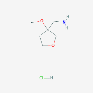(3-Methoxyoxolan-3-yl)methanamine hydrochloride