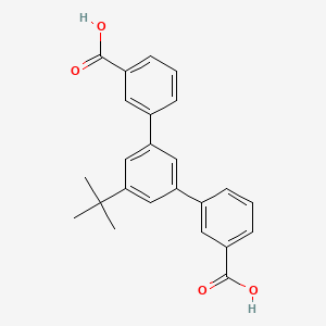 molecular formula C24H22O4 B13785901 3-[3-tert-butyl-5-(3-carboxyphenyl)phenyl]benzoic acid 