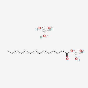 molecular formula C14H32Cr2O7 B13785910 Chromium, pentahydroxy(tetradecanoato)di- CAS No. 65229-24-5