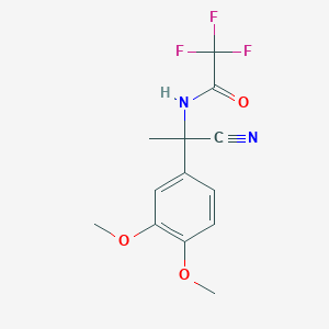 N-[1-cyano-1-(3,4-dimethoxyphenyl)ethyl]-2,2,2-trifluoroacetamide