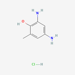 molecular formula C7H11ClN2O B13785955 2,4-Diamino-6-methylphenol hydrochloride CAS No. 65879-44-9
