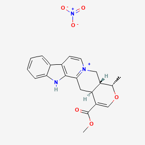 molecular formula C21H21N3O6 B13785985 Serpentine nitrate CAS No. 6545-58-0
