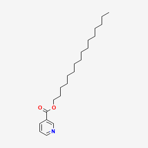 molecular formula C22H37NO2 B13786030 Hexadecyl nicotinate CAS No. 66170-39-6