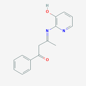 molecular formula C15H14N2O2 B13786047 3-(3-Hydroxypyridin-2-ylimino)-1-phenylbutan-1-one 
