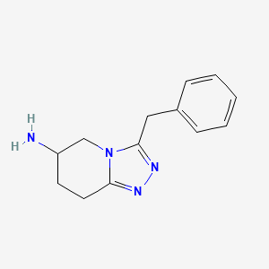 3-benzyl-5H,6H,7H,8H-[1,2,4]triazolo[4,3-a]pyridin-6-amine