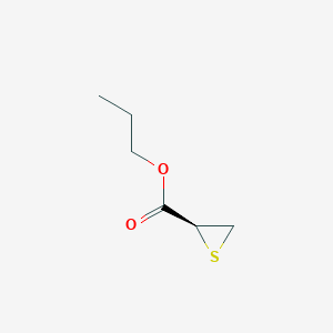 molecular formula C6H10O2S B13786084 Propyl (2S)-thiirane-2-carboxylate CAS No. 72340-24-0