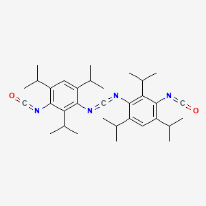 molecular formula C33H44N4O2 B13786092 Bis(2,4,6-triisopropyl-3-isocyanatophenyl)carbodiimide CAS No. 68083-39-6