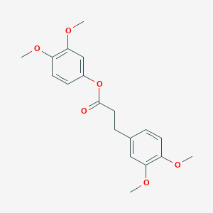 molecular formula C19H22O6 B13786119 3,4-Dimethoxyphenyl 3-(3,4-dimethoxyphenyl)propanoate 