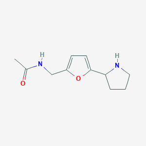 N-{[5-(pyrrolidin-2-yl)furan-2-yl]methyl}acetamide