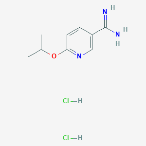 B1378613 6-(Propan-2-yloxy)pyridine-3-carboximidamide dihydrochloride CAS No. 1394686-55-5