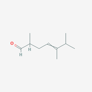 molecular formula C10H18O B13786131 4-Heptenal, 2,5,6-trimethyl- CAS No. 82784-84-7