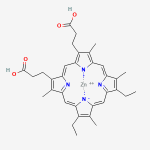 molecular formula C34H36N4O4Zn B13786147 ZN(II) Mesoporphyrin IX 