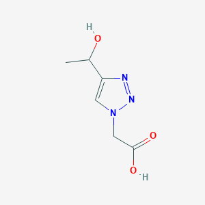 2-[4-(1-hydroxyethyl)-1H-1,2,3-triazol-1-yl]acetic acid