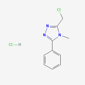 3-(chloromethyl)-4-methyl-5-phenyl-4H-1,2,4-triazole hydrochloride