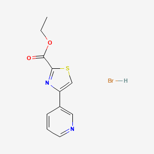 Ethyl 4-(pyridin-3-yl)-1,3-thiazole-2-carboxylate hydrobromide
