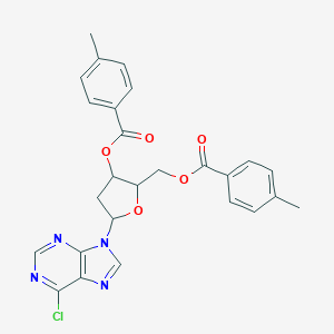 molecular formula C₂₆H₂₃ClN₄O₅ B137862 [5-(6-Chloropurin-9-yl)-3-(4-methylbenzoyl)oxyoxolan-2-yl]methyl 4-methylbenzoate CAS No. 91713-46-1