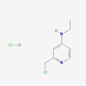2-(chloromethyl)-N-ethylpyridin-4-amine hydrochloride