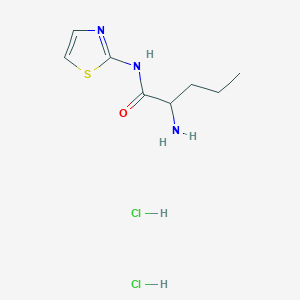 2-amino-N-(1,3-thiazol-2-yl)pentanamide dihydrochloride