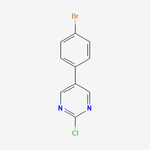 molecular formula C10H6BrClN2 B13786222 5-(4-Bromophenyl)-2-chloropyrimidine CAS No. 27794-00-9