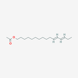 molecular formula C18H32O2 B13786225 11E,13E-Hexadecadienyl acetate 