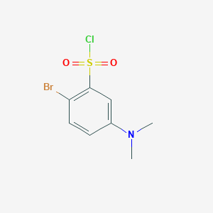 2-Bromo-5-(dimethylamino)benzene-1-sulfonyl chloride