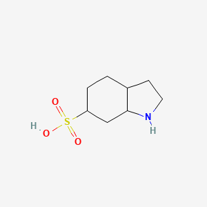 molecular formula C8H15NO3S B1378626 octahydro-1H-indole-6-sulfonic acid CAS No. 1432679-24-7