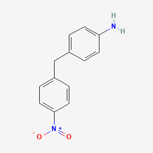 molecular formula C13H12N2O2 B13786261 Benzenamine, 4-((4-nitrophenyl)methyl)- CAS No. 726-17-0