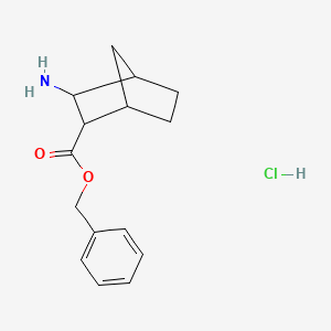 Benzyl 3-aminobicyclo[2.2.1]heptane-2-carboxylate hydrochloride