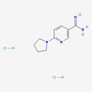 6-(Pyrrolidin-1-yl)pyridine-3-carboximidamide dihydrochloride